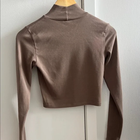Zara Taupe Crop Top - Picture 3 of 4